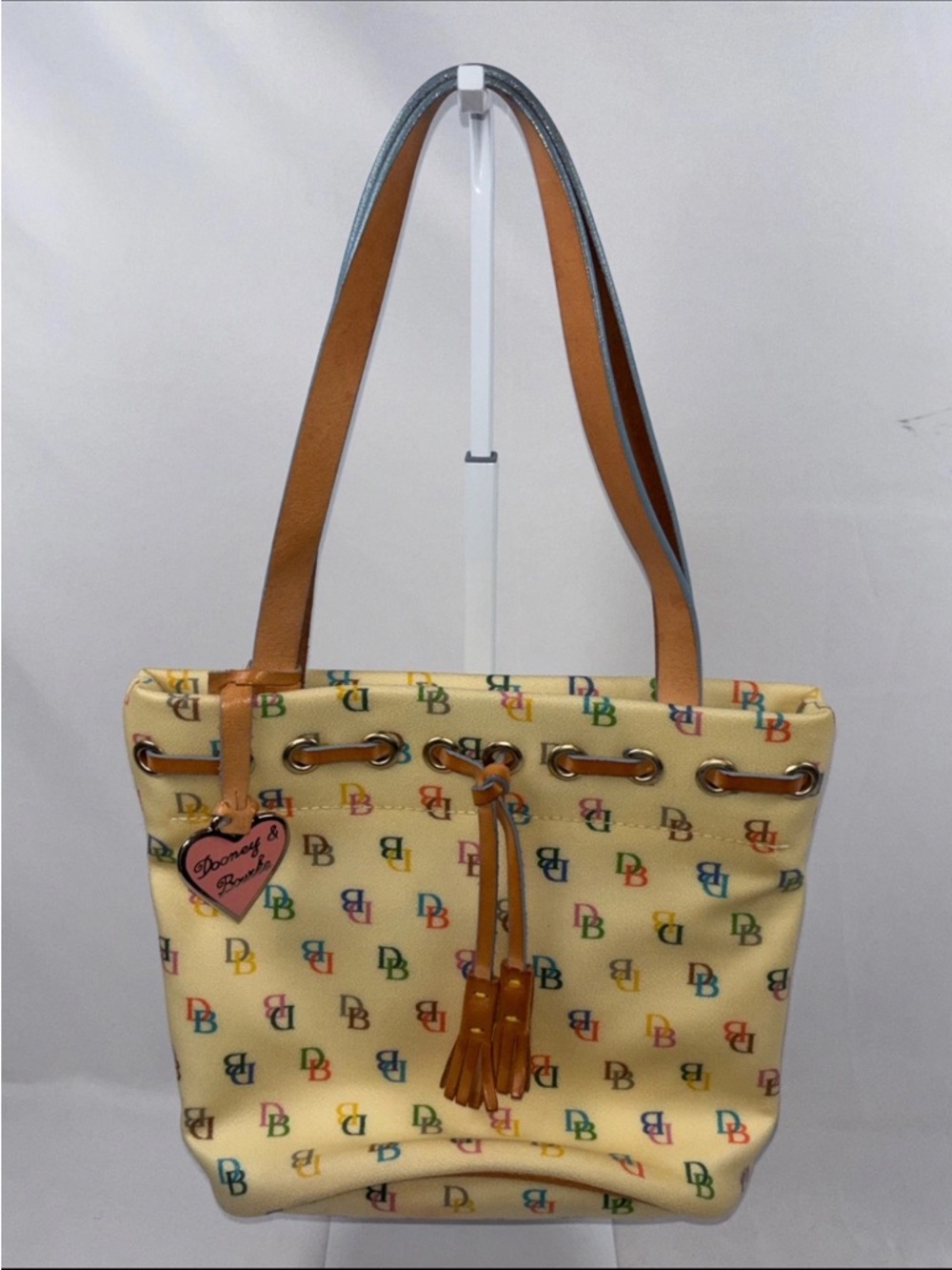 Dooney & Bourke Vintage Y2K Multicolor Drawstring Tote